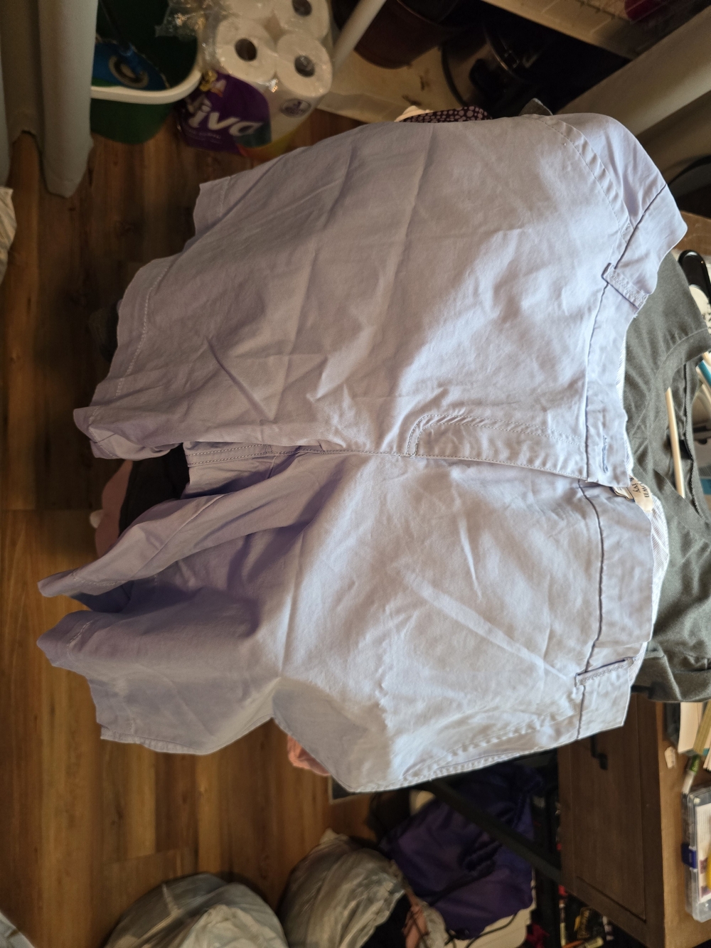 Woman's Light Blue Casual Shorts